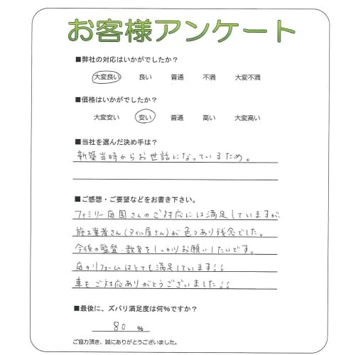 お客様レビュー