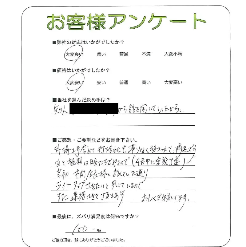 お客様レビュー