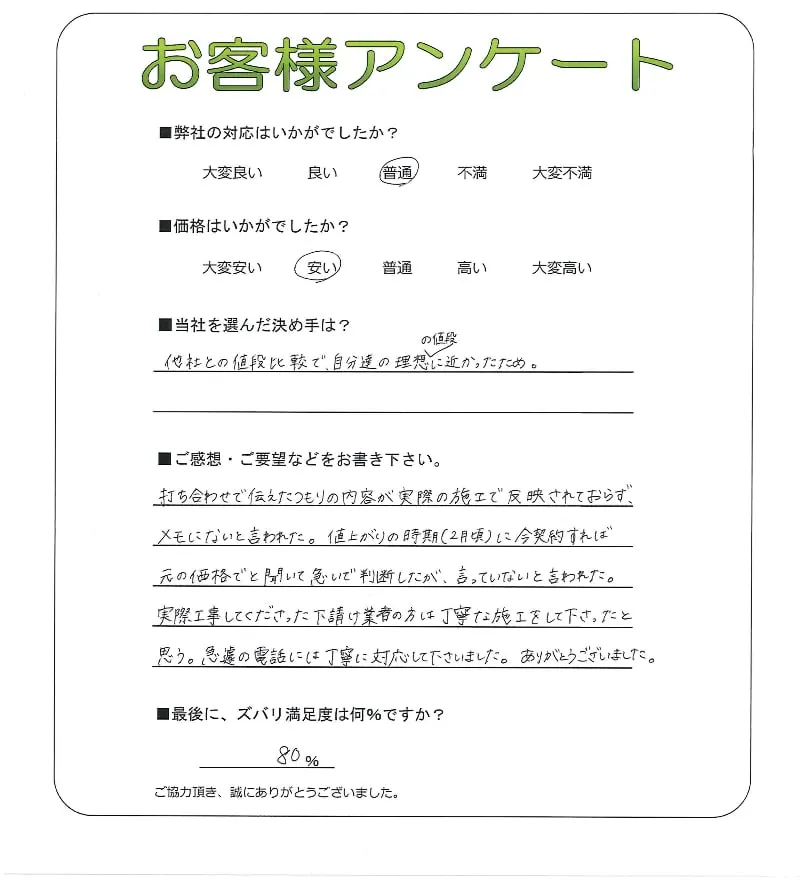 お客様レビュー