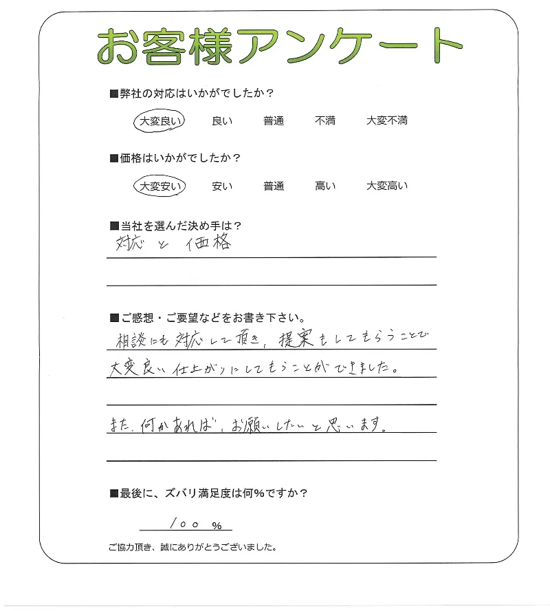 お客様レビュー