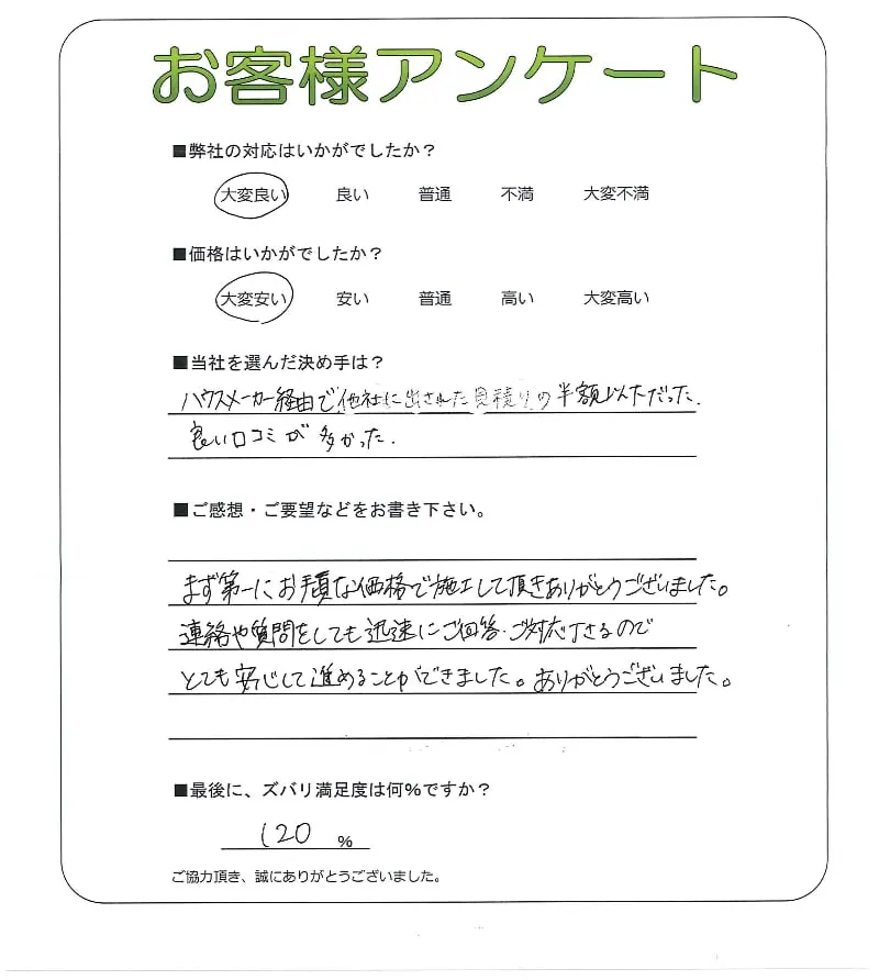 お客様レビュー