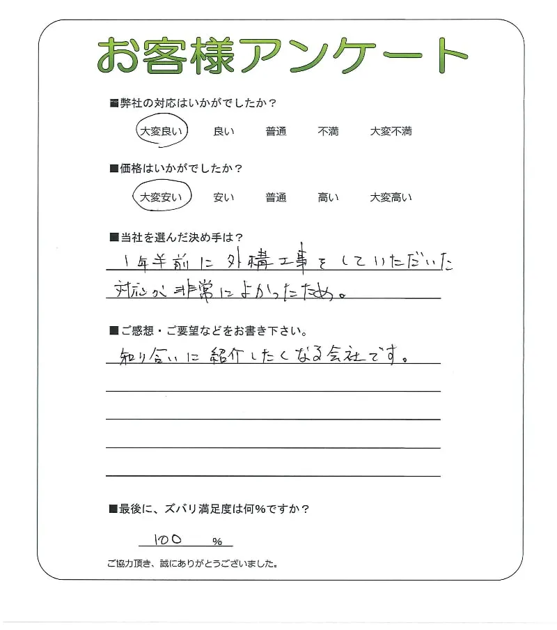お客様レビュー