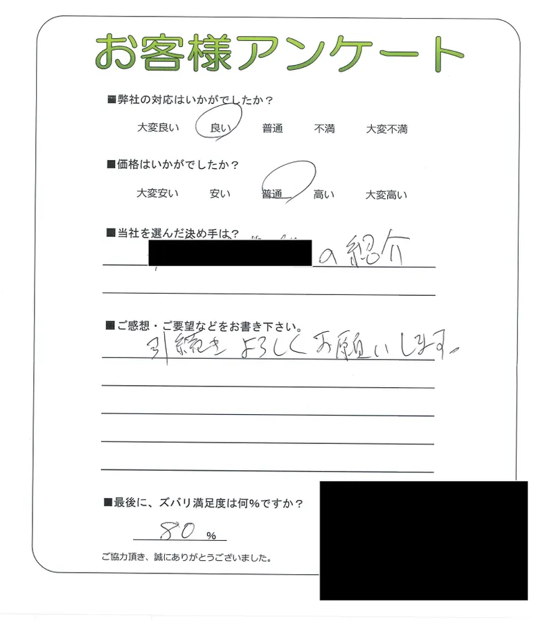 お客様レビュー