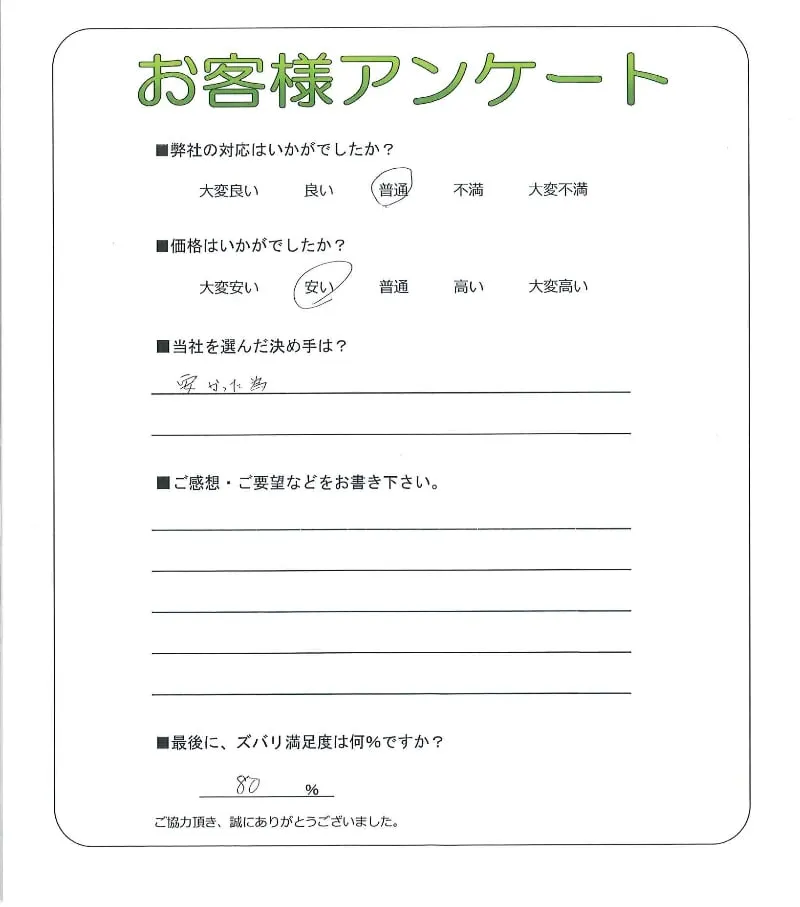 お客様レビュー