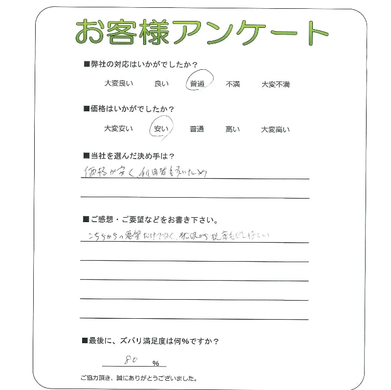 お客様レビュー
