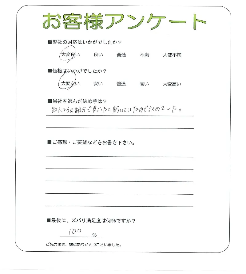 お客様レビュー
