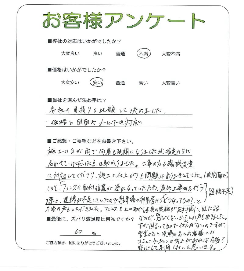 お客様レビュー