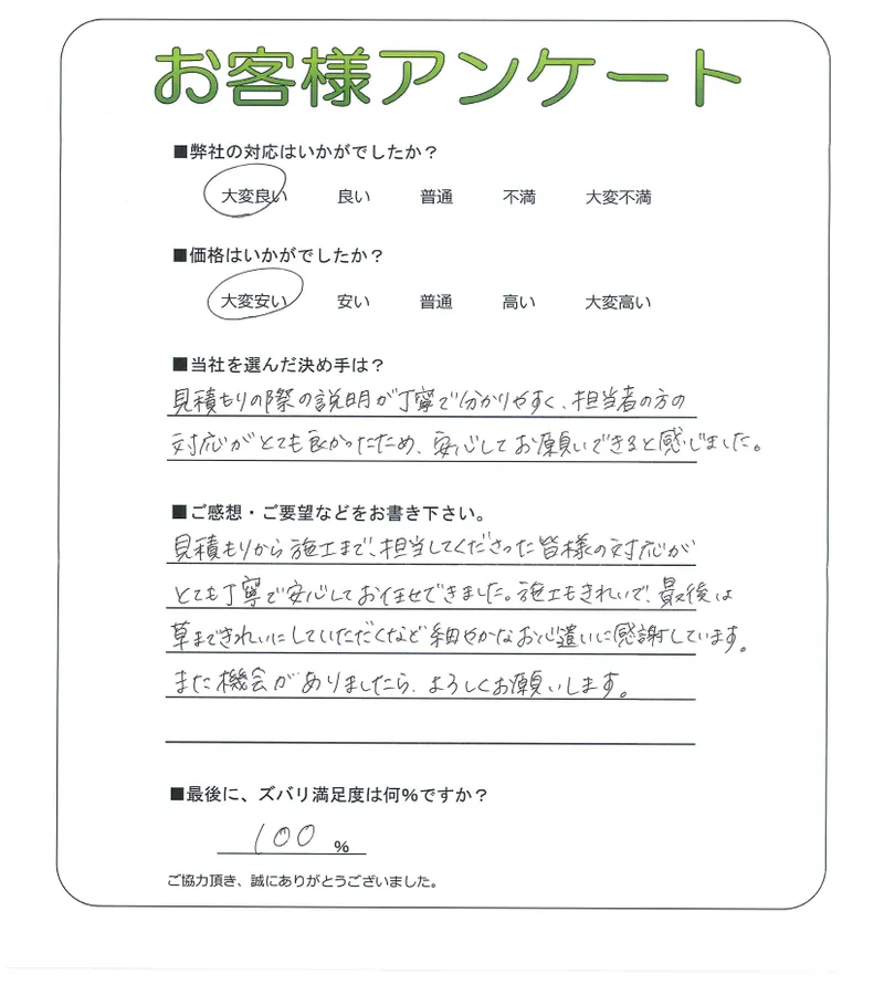 お客様レビュー