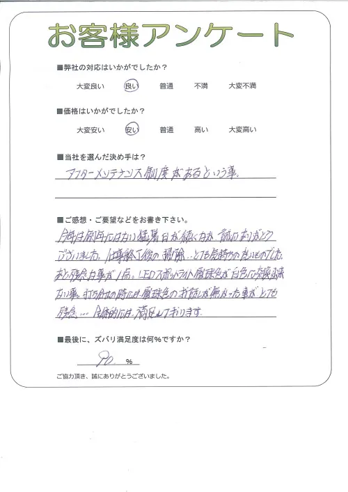 お客様レビュー