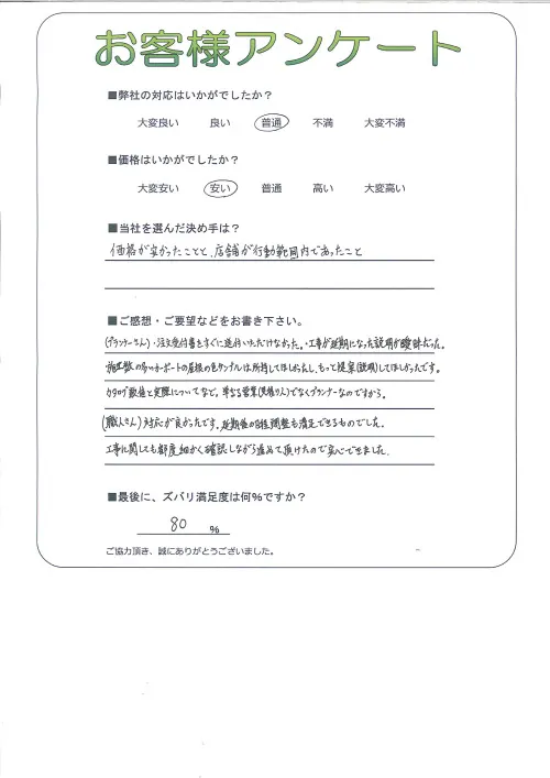 お客様レビュー