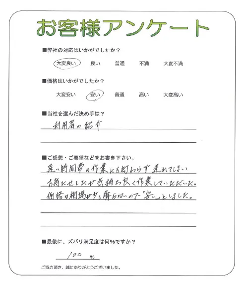 お客様レビュー