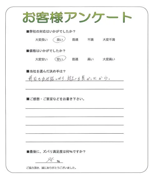 お客様レビュー