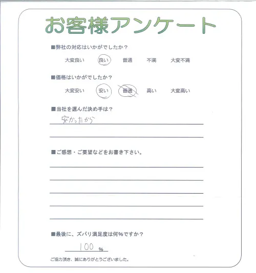 お客様レビュー