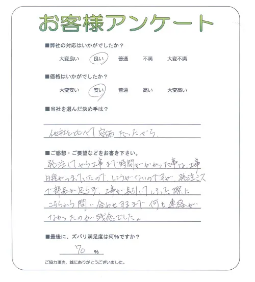 お客様レビュー