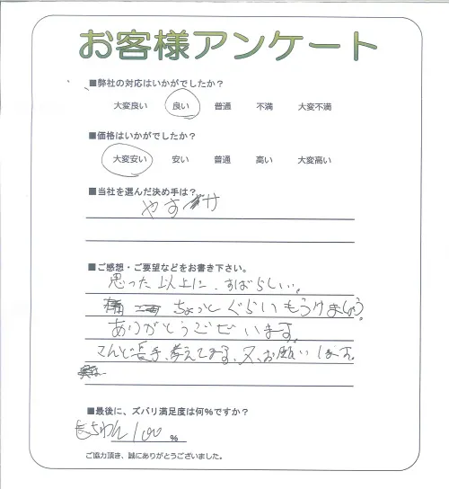 お客様レビュー