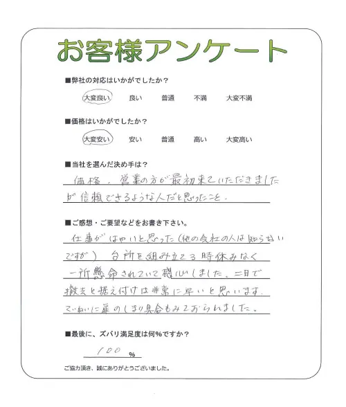 お客様レビュー