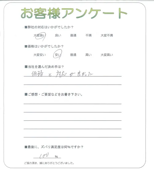 お客様レビュー