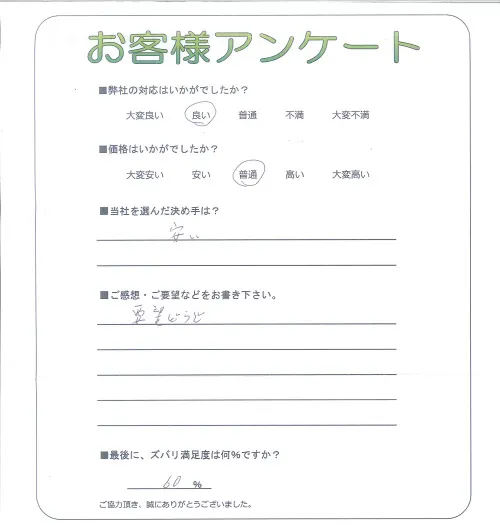 お客様レビュー