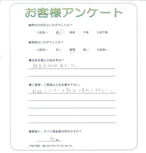 お客様レビュー