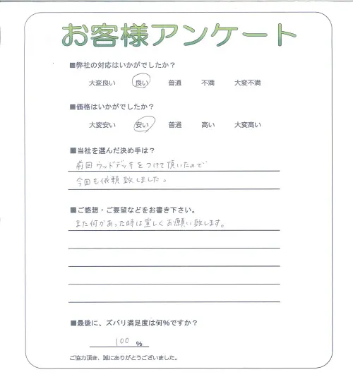 お客様レビュー