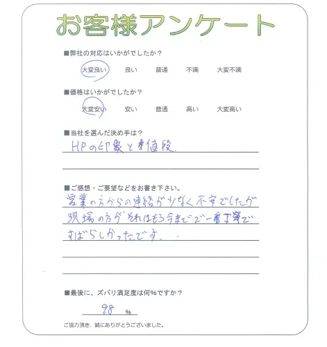 お客様レビュー