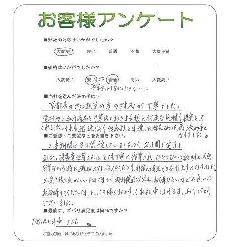 お客様レビュー