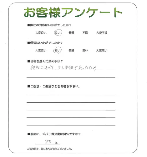 お客様レビュー