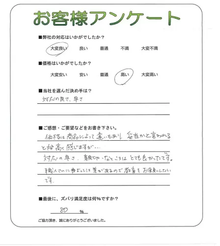 お客様レビュー