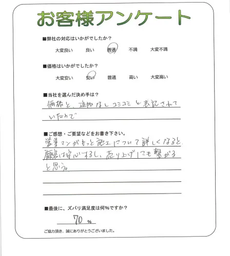 お客様レビュー