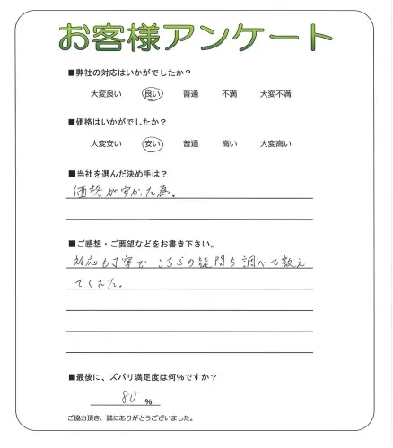 お客様レビュー