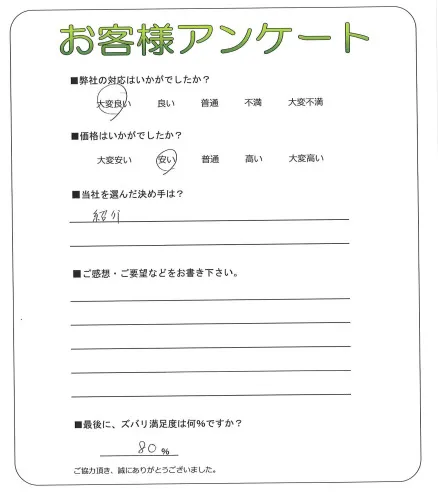 お客様レビュー