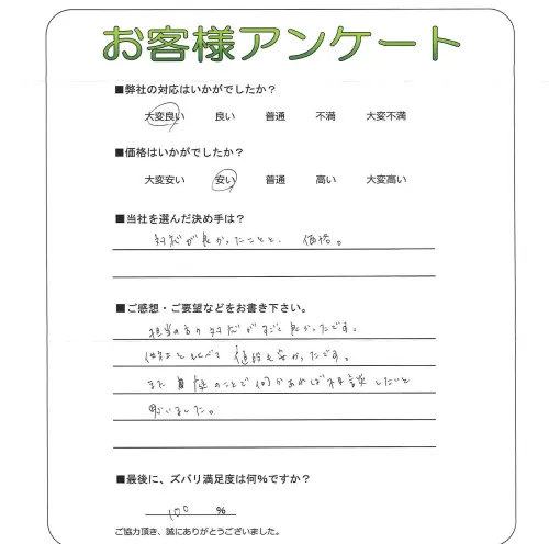 お客様レビュー