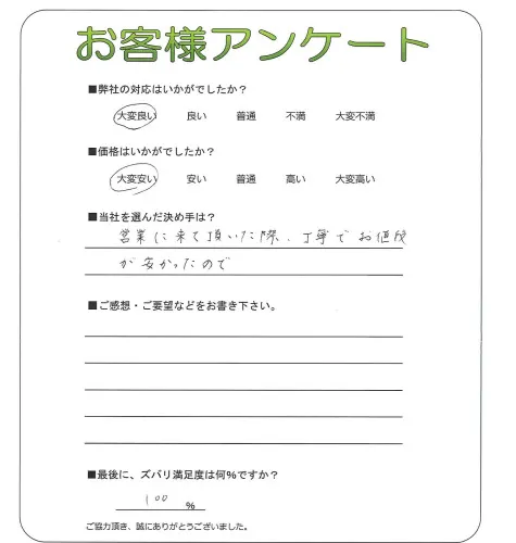 お客様レビュー