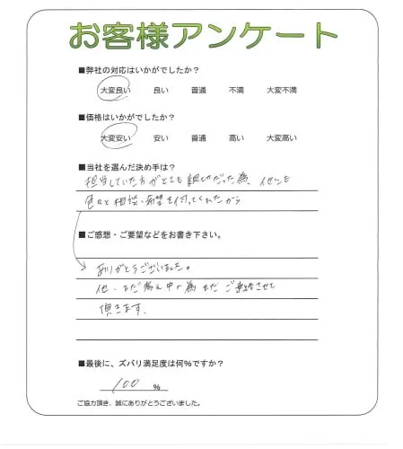 お客様レビュー