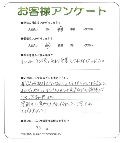 お客様レビュー