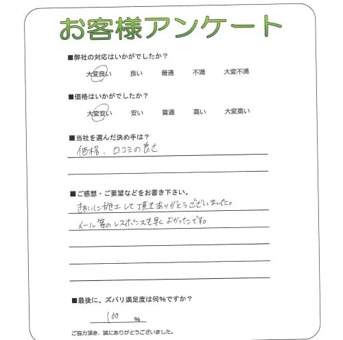 お客様レビュー