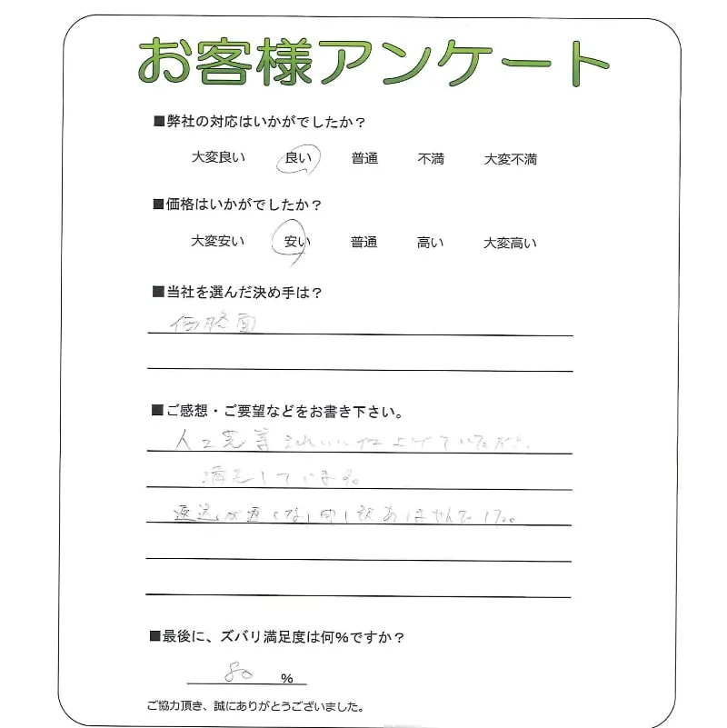 お客様レビュー