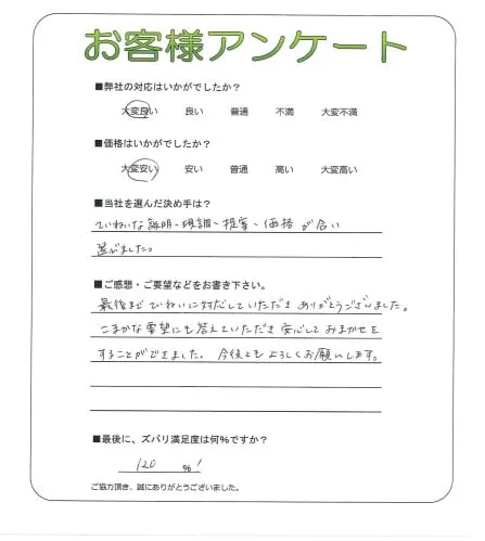 お客様レビュー