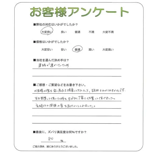 お客様レビュー