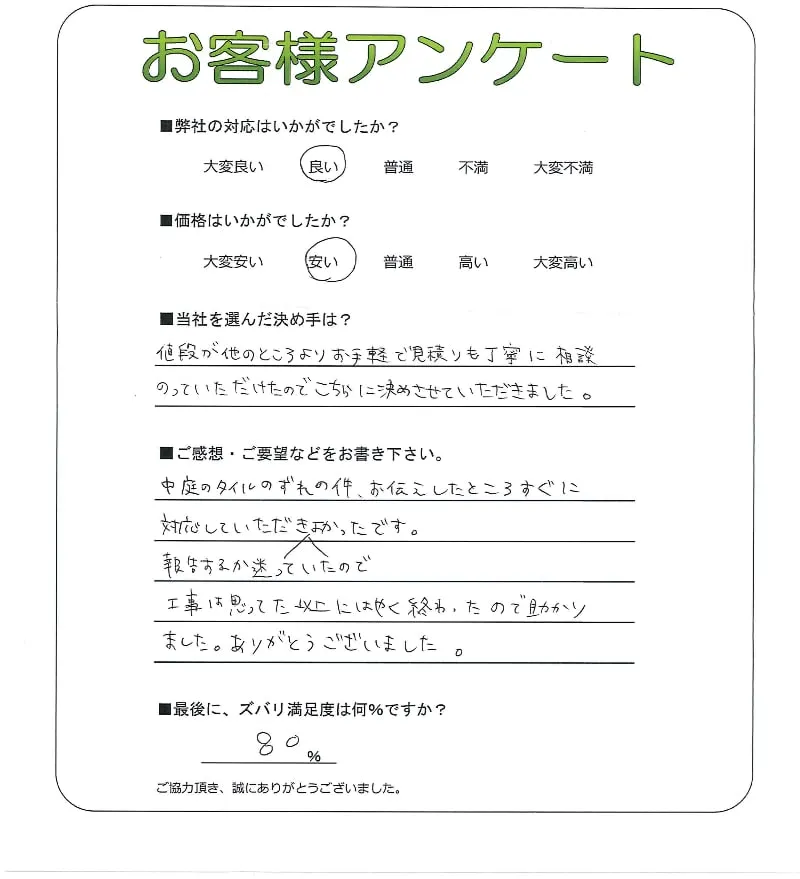 お客様レビュー