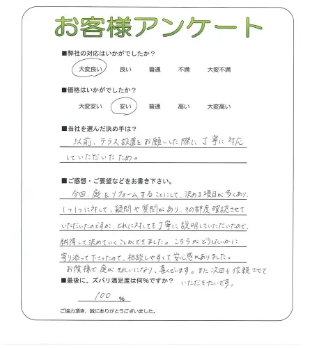 お客様の声