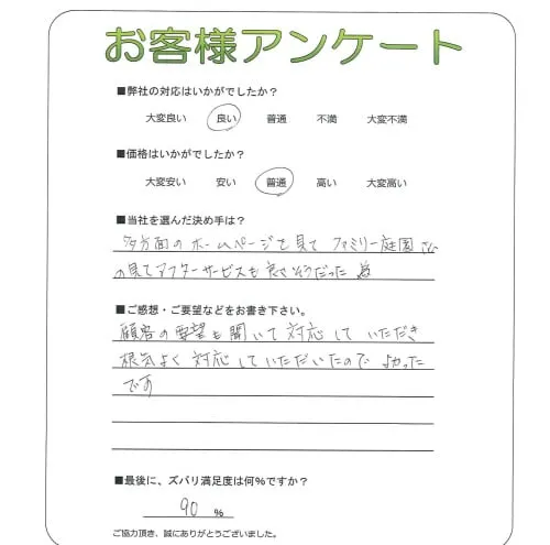 お客様の声