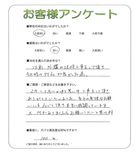 お客様の声