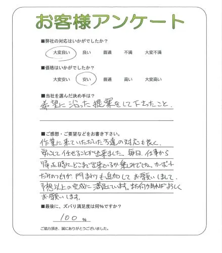 お客様の声