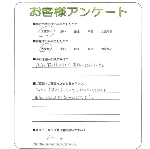 お客様の声