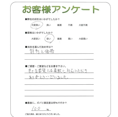 お客様の声