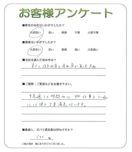 お客様の声