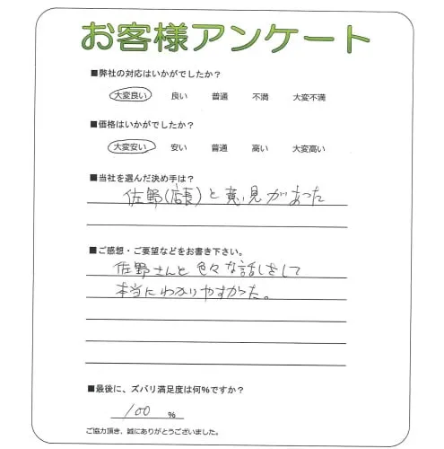 お客様の声
