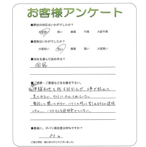 お客様の声