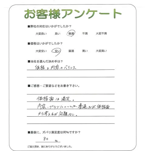 お客様の声